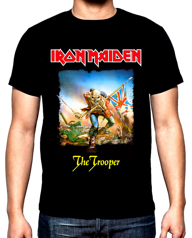 T-SHIRTS Iron Maiden, The trooper, men's  t-shirt, 100% cotton, S to 5XL